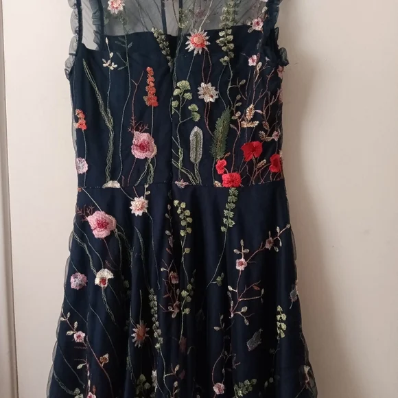 Morgan & Co's Embroidered Fit and Flare Dress - Picture 5 of 7